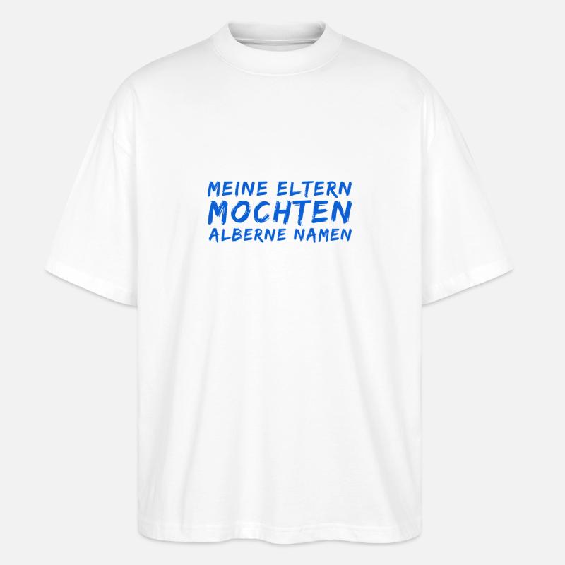komischer Name - Stanley/Stella Oversized Unisex Bio T-Shirt Blaster 2.0 - Weiß