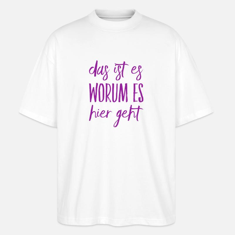 das ist das Motiv - Stanley/Stella Oversized Unisex Bio T-Shirt Blaster 2.0 - Weiß