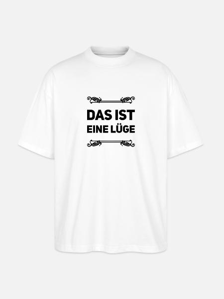 Lügen überall - Stanley/Stella Oversized Unisex Bio T-Shirt Blaster 2.0 - Weiß