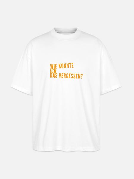 ich bin verwirrt - Stanley/Stella Oversized Unisex Bio T-Shirt Blaster 2.0 - Weiß