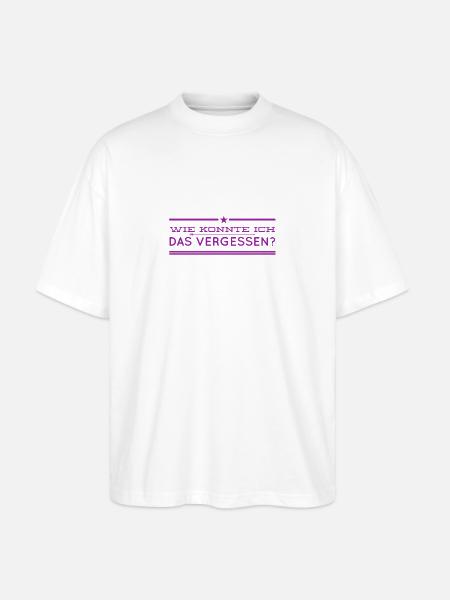 ich bin konfus - Stanley/Stella Oversized Unisex Bio T-Shirt Blaster 2.0 - Weiß