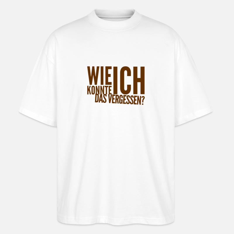ich bin so verwirrt - Stanley/Stella Oversized Unisex Bio T-Shirt Blaster 2.0 - Weiß
