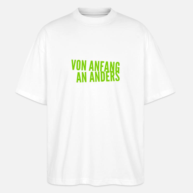 ich bin anders - Stanley/Stella Oversized Unisex Bio T-Shirt Blaster 2.0 - Weiß