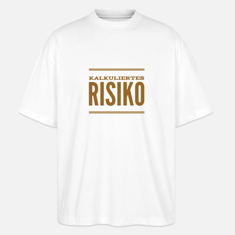 kalkuliertes Risiko - Stanley/Stella Oversized Unisex Bio T-Shirt Blaster 2.0 - Weiß