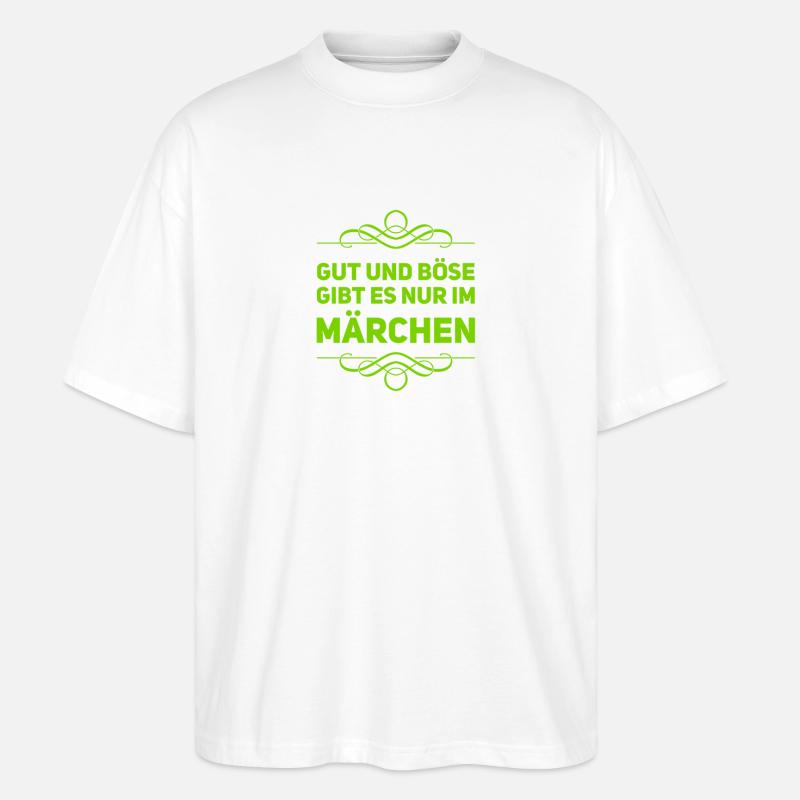 ich bin Realist - Stanley/Stella Oversized Unisex Bio T-Shirt Blaster 2.0 - Weiß