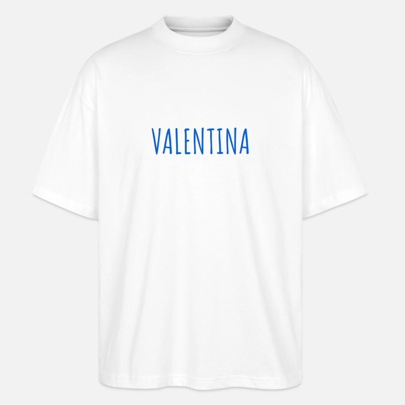 ich bin eine Valentina - Stanley/Stella Oversized Unisex Bio T-Shirt Blaster 2.0 - Weiß