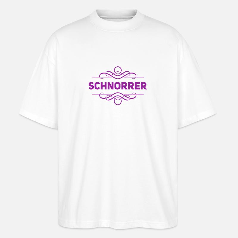 schnorren ist mein Ding - Stanley/Stella Oversized Unisex Bio T-Shirt Blaster 2.0 - Weiß