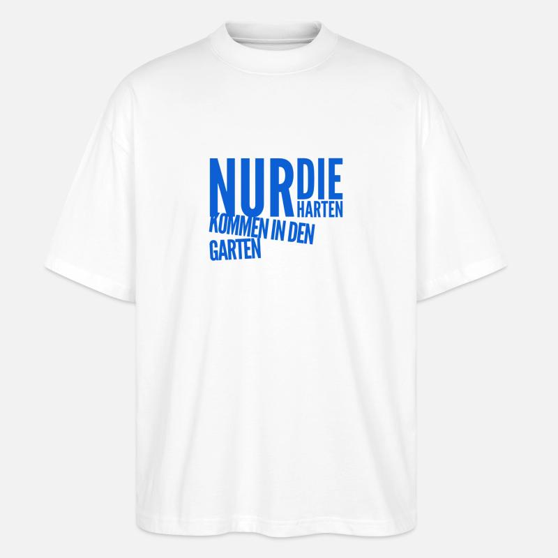 ab in den Garten - Stanley/Stella Oversized Unisex Bio T-Shirt Blaster 2.0 - Weiß