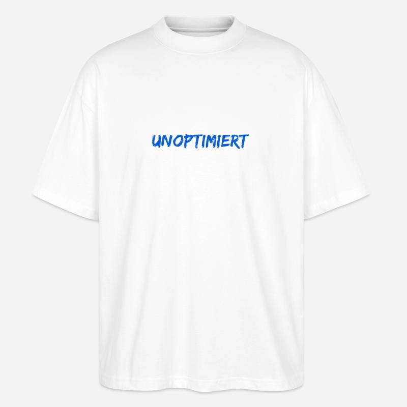 Je veux m’optimiser - T-shirt bio Blaster 2.0 coupe oversize Stanley/Stella Unisexe - blanc