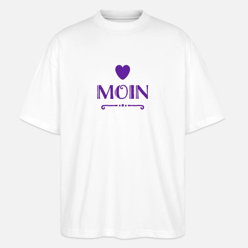 Moin Moin - Stanley/Stella Oversized Unisex Bio T-Shirt Blaster 2.0 - Weiß