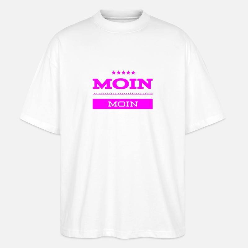 sanfte Grüße - Stanley/Stella Oversized Unisex Bio T-Shirt Blaster 2.0 - Weiß