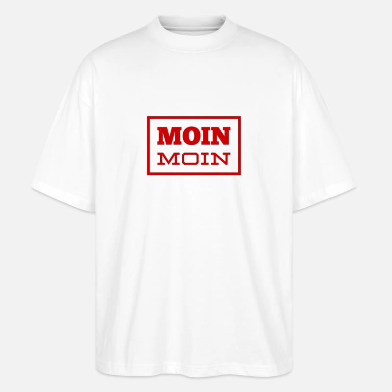 Hallo - Stanley/Stella Oversized Unisex Bio T-Shirt Blaster 2.0 - Weiß