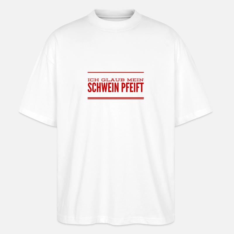 nicht mit mir - Stanley/Stella Oversized Unisex Bio T-Shirt Blaster 2.0 - Weiß