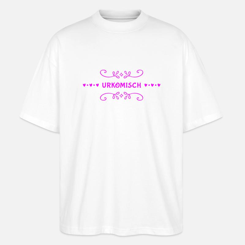 das ist komisch - Stanley/Stella Oversized Unisex Bio T-Shirt Blaster 2.0 - Weiß