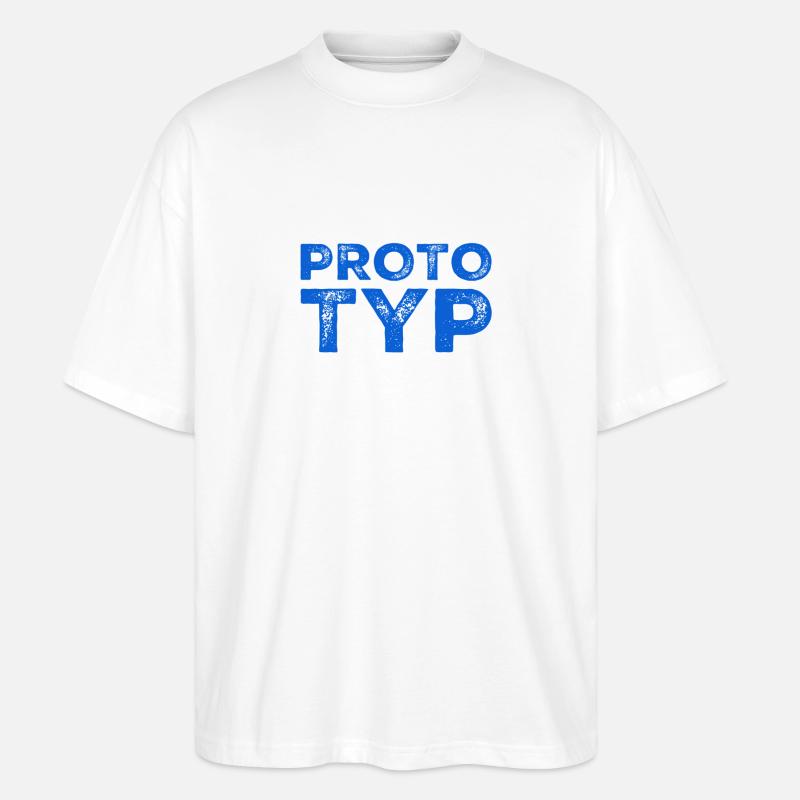 ich bin einmalig - Stanley/Stella Oversized Unisex Bio T-Shirt Blaster 2.0 - Weiß