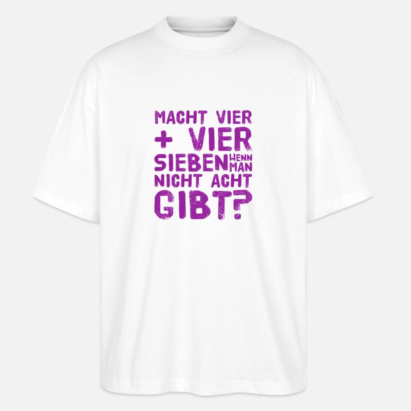 4 + 4 - Stanley/Stella Oversized Unisex Bio T-Shirt Blaster 2.0 - Weiß