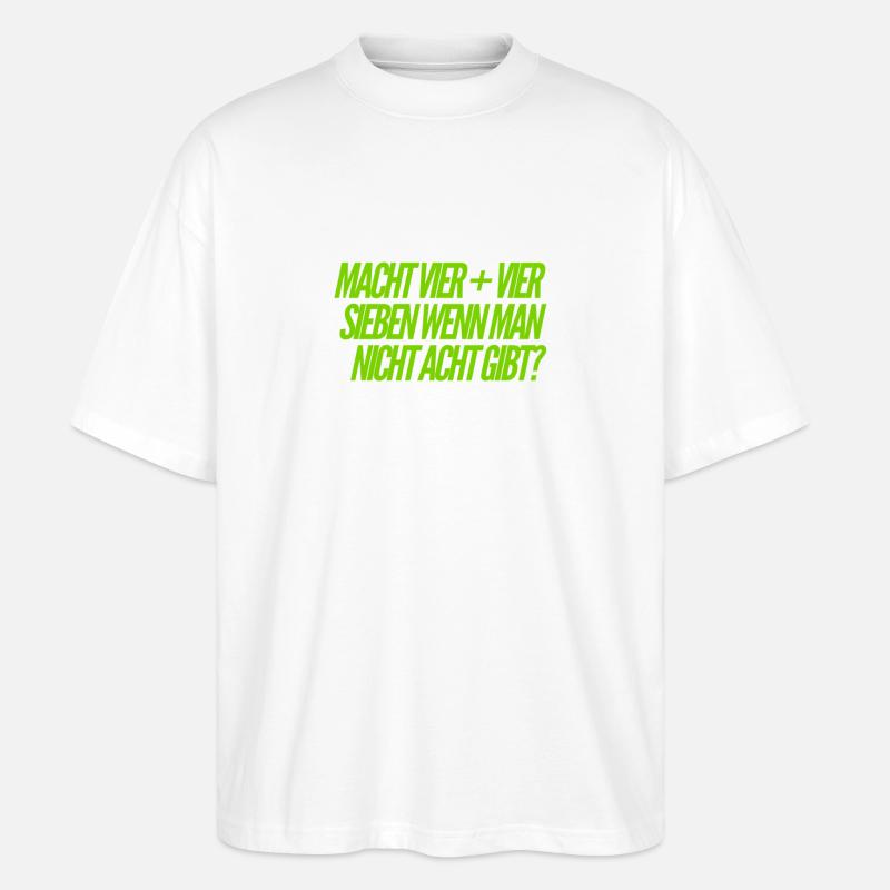 8 oder 7 - Stanley/Stella Oversized Unisex Bio T-Shirt Blaster 2.0 - Weiß