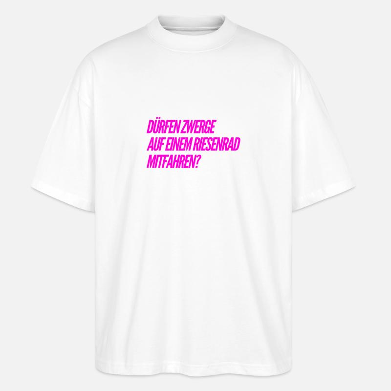 darf man das? - Stanley/Stella Oversized Unisex Bio T-Shirt Blaster 2.0 - Weiß