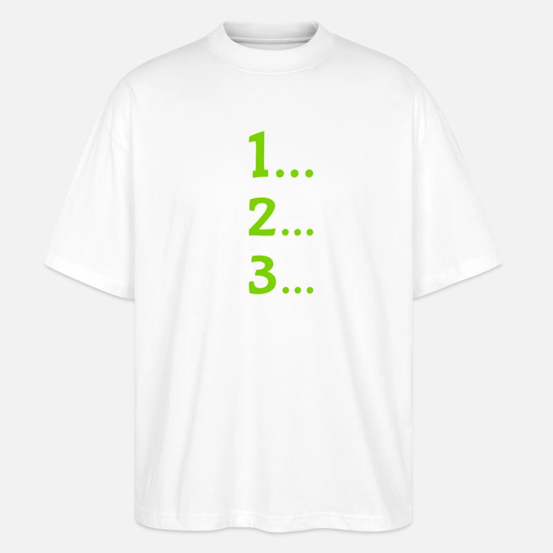 Un deux trois - T-shirt bio Blaster 2.0 coupe oversize Stanley/Stella Unisexe - blanc