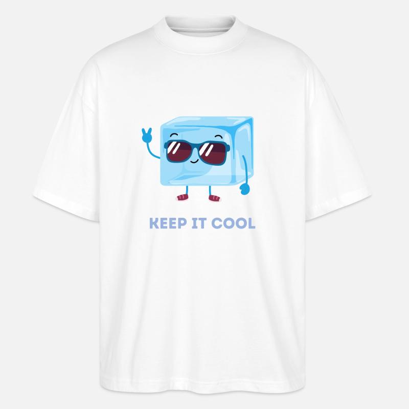 Keep it cool - Stanley/Stella Oversized Unisex Bio T-Shirt Blaster 2.0 - Weiß