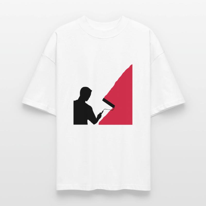 Painter and painter - vector Stanley/Stella Oversized Unisex Organic T-shirt Blaster 2.0