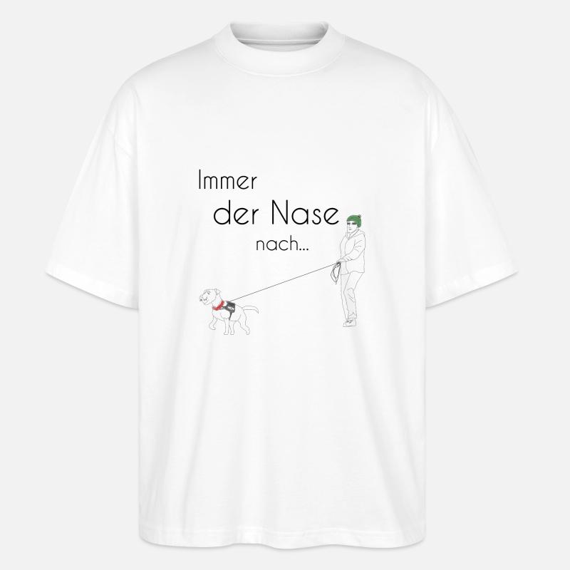 Mantrailing - Stanley/Stella Oversized Unisex Bio T-Shirt Blaster 2.0 - Weiß