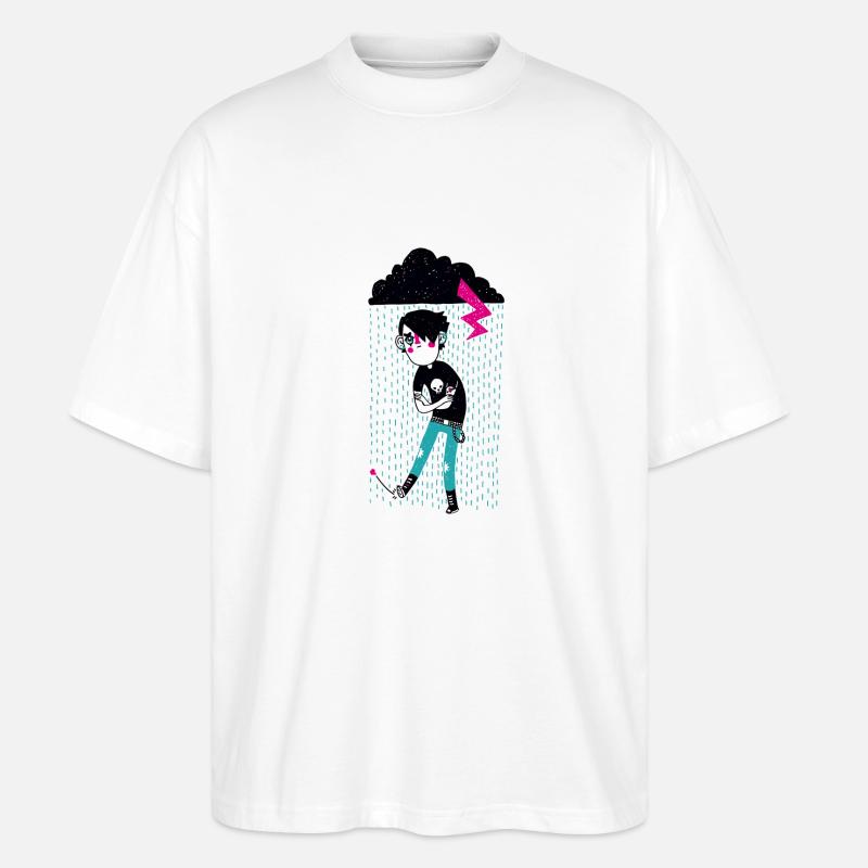Pessimist - Stanley/Stella Oversized Unisex Bio T-Shirt Blaster 2.0 - Weiß