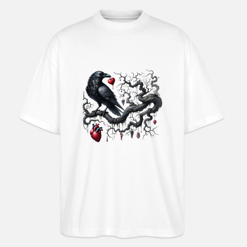 Dark Romance: Gothic-Ästhetik - Stanley/Stella Oversized Unisex Bio T-Shirt Blaster 2.0 - Weiß