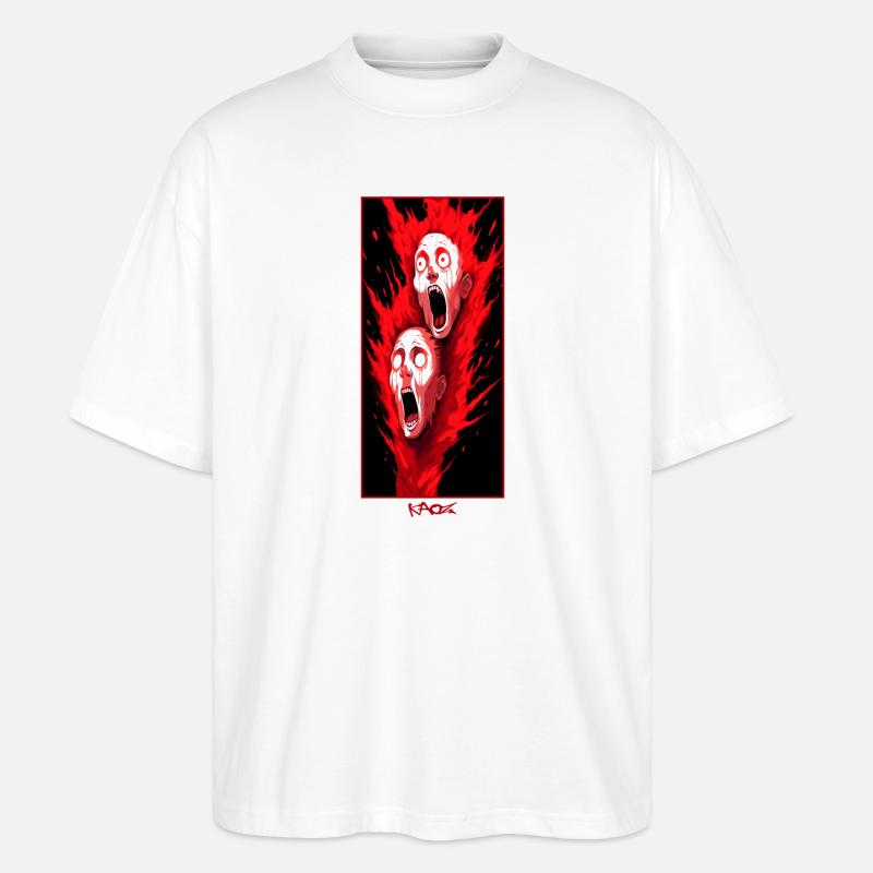 Paranoia im Gange - Stanley/Stella Oversized Unisex Bio T-Shirt Blaster 2.0 - Weiß