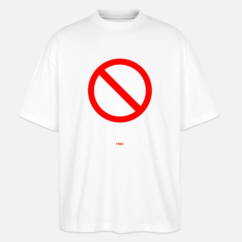 Verboten - Stanley/Stella Oversized Unisex Bio T-Shirt Blaster 2.0 - Weiß