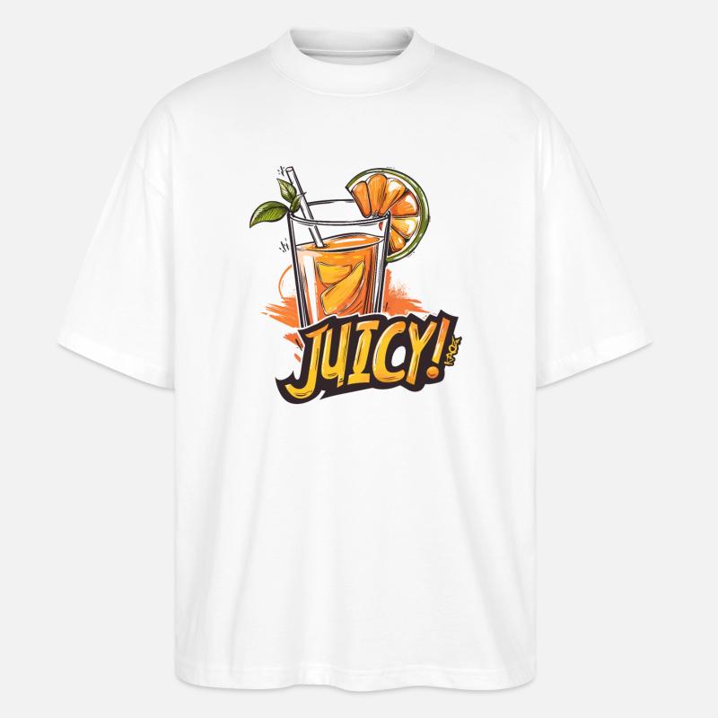 Saft ist saftig - Stanley/Stella Oversized Unisex Bio T-Shirt Blaster 2.0 - Weiß