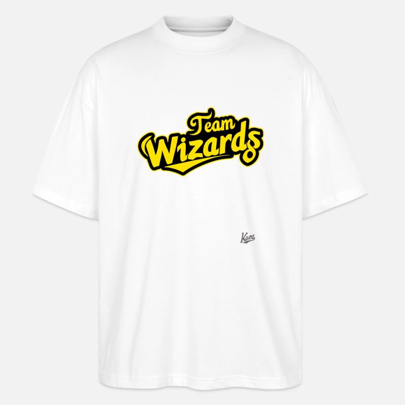 Simple membre de l'équipe Wizard - T-shirt bio Blaster 2.0 coupe oversize Stanley/Stella Unisexe - blanc