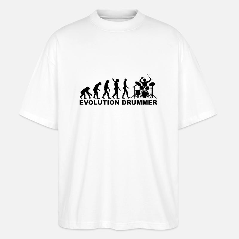 Drummer - Stanley/Stella Oversized Unisex Bio T-Shirt Blaster 2.0 - Weiß