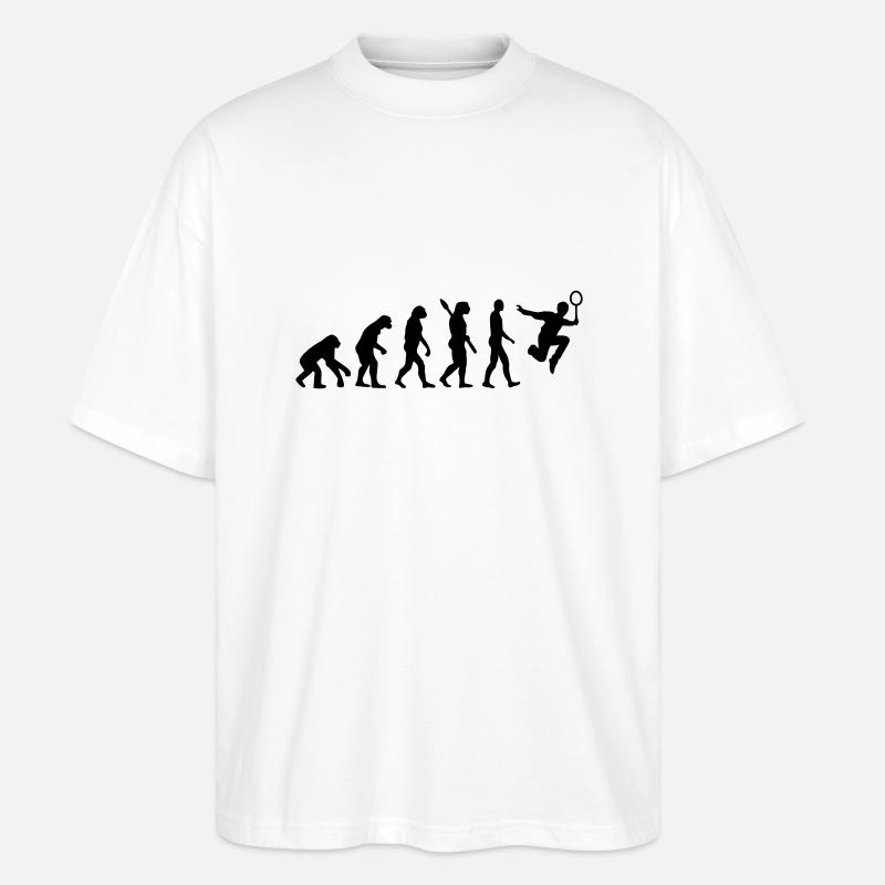 Evolution Badminton - Stanley/Stella Oversized Unisex Organic T-shirt Blaster 2.0 - white