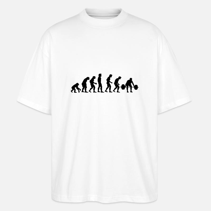 athletics evolution - Stanley/Stella Oversized Unisex Organic T-shirt Blaster 2.0 - white