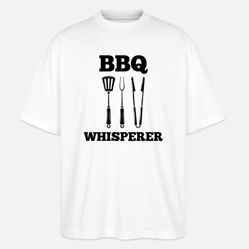 Chuchoteur de barbecue - T-shirt bio Blaster 2.0 coupe oversize Stanley/Stella Unisexe - blanc
