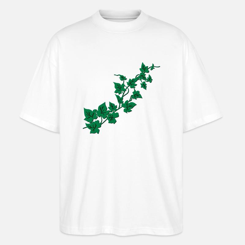 Efeu / Ivy - Stanley/Stella Oversized Unisex Bio T-Shirt Blaster 2.0 - Weiß