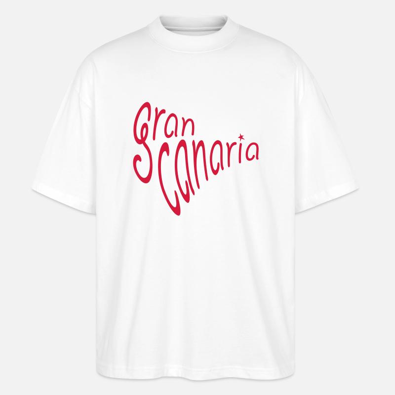 Gran Canaria - Stanley/Stella Oversized Unisex Bio T-Shirt Blaster 2.0 - Weiß