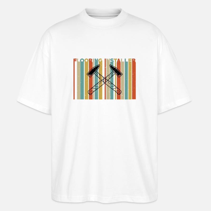 Bodenleger - Stanley/Stella Oversized Unisex Bio T-Shirt Blaster 2.0 - Weiß