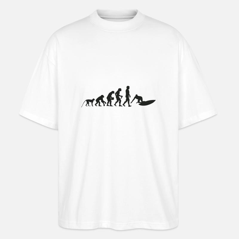 Surf evolution - Stanley/Stella Oversized Unisex Organic T-shirt Blaster 2.0 - white