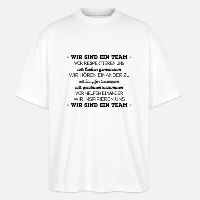teamdeutsch - Stanley/Stella Oversized Unisex Bio T-Shirt Blaster 2.0 - Weiß