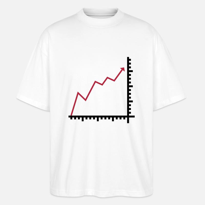 Diagramm - Stanley/Stella Oversized Unisex Bio T-Shirt Blaster 2.0 - Weiß
