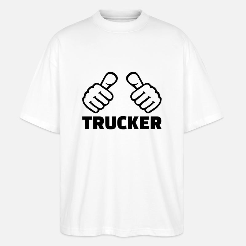 Trucker - Stanley/Stella Oversized Unisex Bio T-Shirt Blaster 2.0 - Weiß