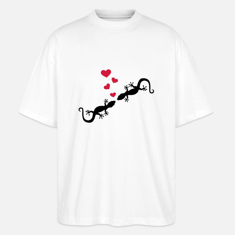 Gecko - Stanley/Stella Oversized Unisex Bio T-Shirt Blaster 2.0 - Weiß