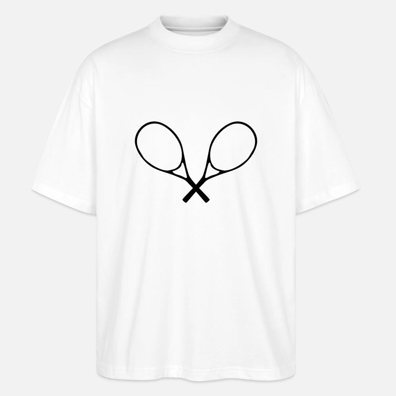 Tennis - T-shirt bio Blaster 2.0 coupe oversize Stanley/Stella Unisexe - blanc