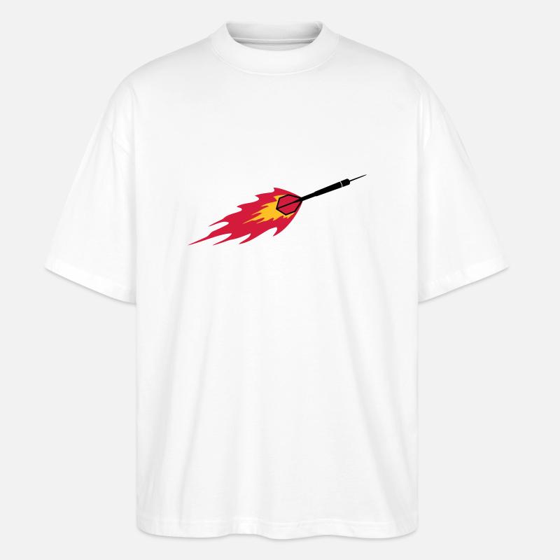 Dart Fire - Stanley/Stella Oversized Unisex Bio T-Shirt Blaster 2.0 - Weiß