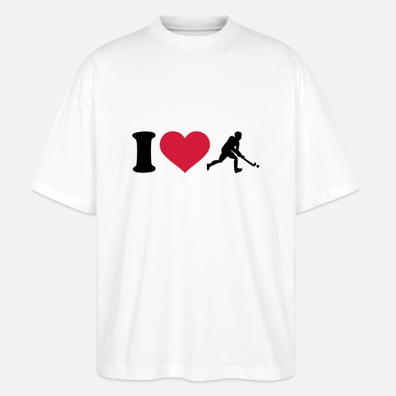 Hockey - Stanley/Stella Oversized Unisex Bio T-Shirt Blaster 2.0 - Weiß