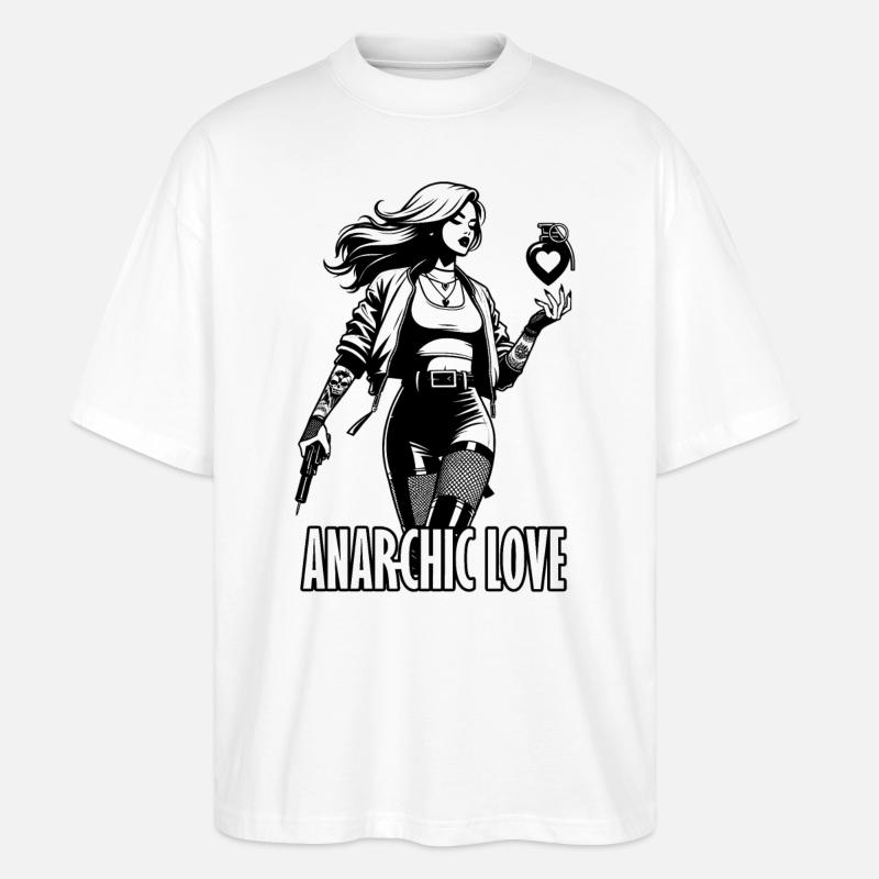 Anar-Chic Amour - T-shirt bio Blaster 2.0 coupe oversize Stanley/Stella Unisexe - blanc