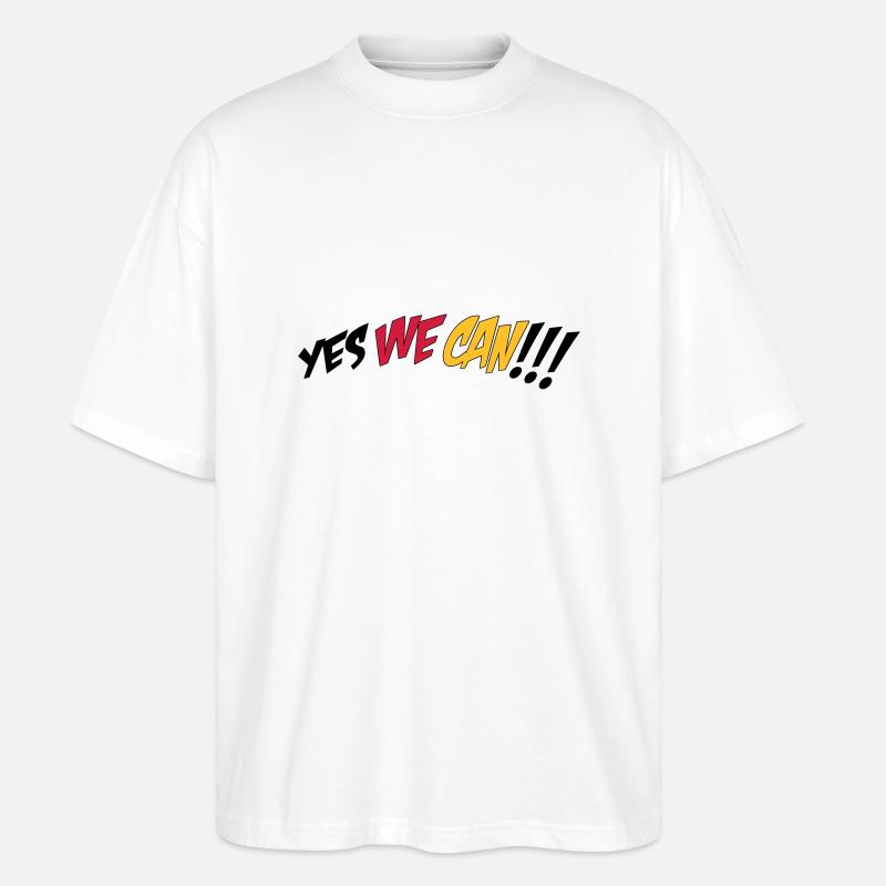 yes we can - T-shirt bio Blaster 2.0 coupe oversize Stanley/Stella Unisexe - blanc