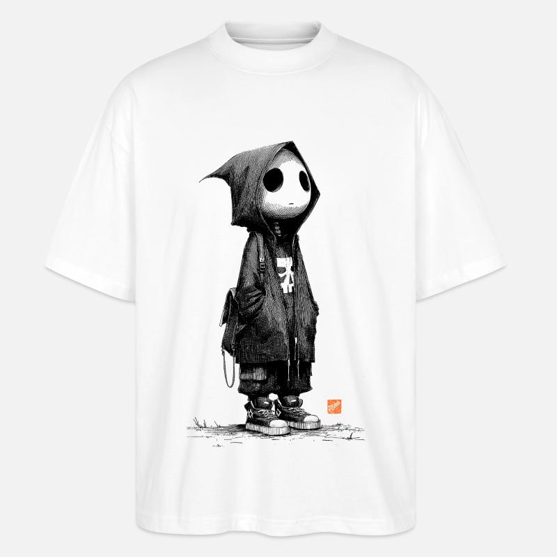Lonesome Ghostman - Stanley/Stella Oversized Unisex Bio T-Shirt Blaster 2.0 - Weiß